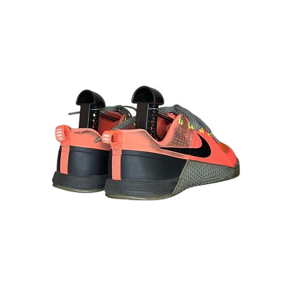 Mens Nike Metcon Flywire Cross Training Shoes Sneakers Size 8 Hyper Orange - Picture 4 of 6